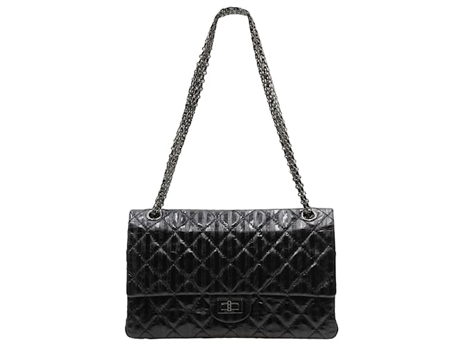 Mademoiselle Chanel Reissue Flap Bag in Striped Black