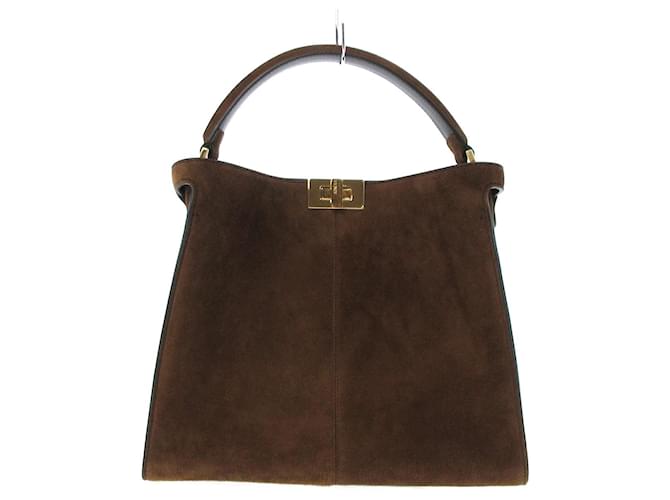 Fendi Peekaboo Brown Suede Joli Closet