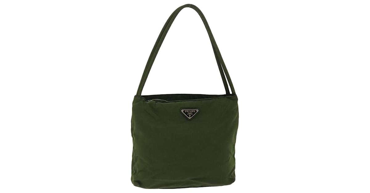 PRADA Shoulder Bag Nylon Green Auth ar8328 ref.848402 - Joli Closet