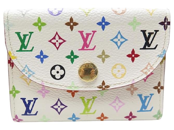 TARJETERO LOUIS VUITTON MONOGRAM MULTICOLOR MURAKAMI WALLET Blanco