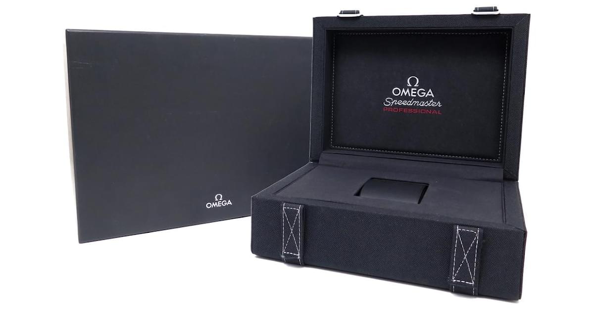 NEW OMEGA SPEEDMASTER PROFESSIONAL SO BLACK CANVAS WATCH BOX WATCH