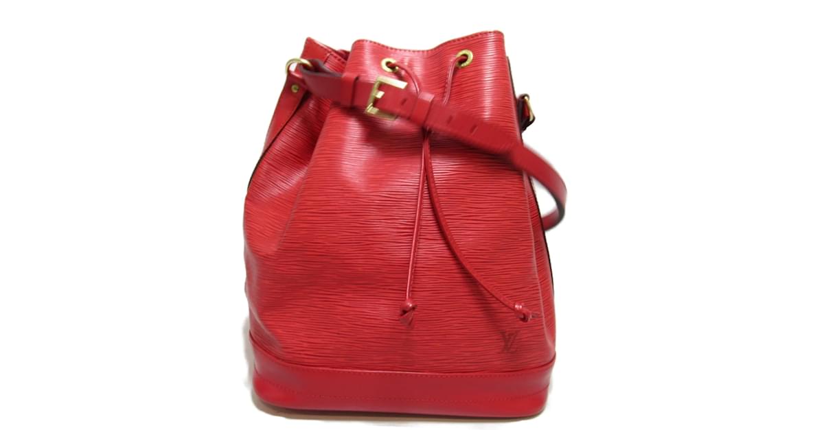 Néonoé Louis Vuitton Epi NeoNoe MM Red Pony-style calfskin ref