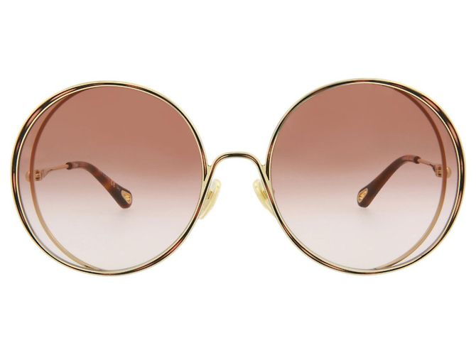 Lunettes De Soleil Rondes En Métal Doré – Ill.i Optics By Will I Am – Vintage UV400