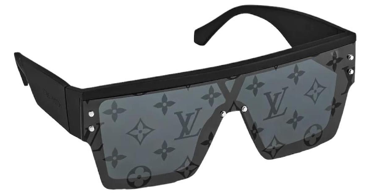 Fake Louis Vuitton Black City Mask Monogram Sunglasses Z0993U