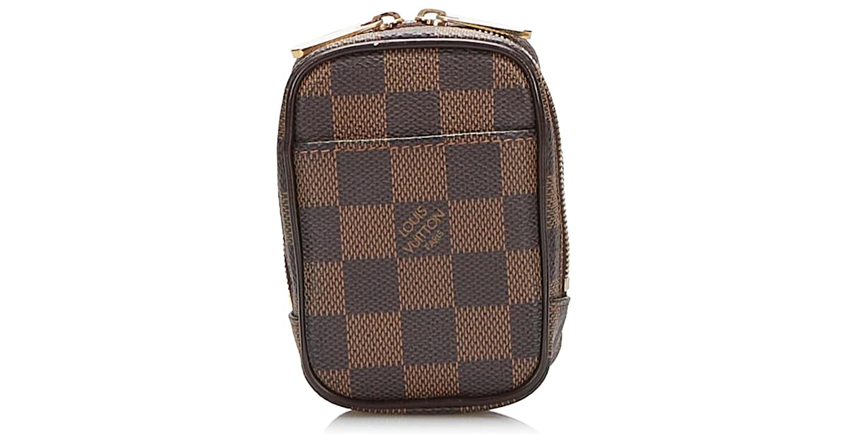 Louis Vuitton Brown Damier Ebene Etui Okapi PM Leather Cloth Pony-style  calfskin ref.853655 - Joli Closet