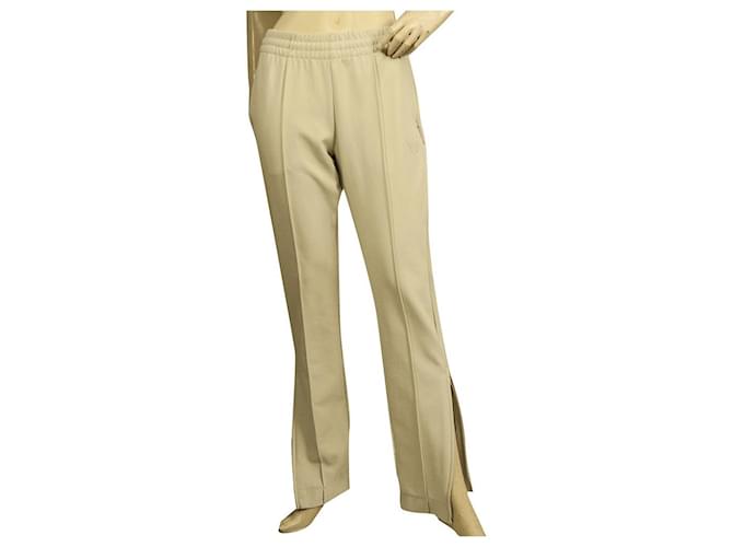 Y-3 Adidas Yohji Yamamoto Cream Ivory Sport Zip Cuffs Trousers