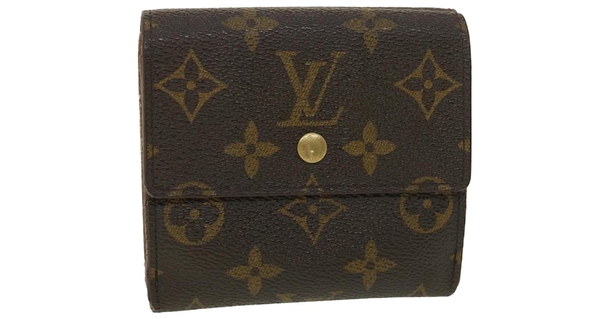 LOUIS VUITTON Monogram Portefeuille Elise Wallet M61654 LV Auth fm2030