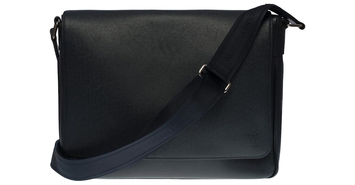 Louis Vuitton Navy Blue Leather Adjustable Shoulder Bag Strap Louis Vuitton  | The Luxury Closet