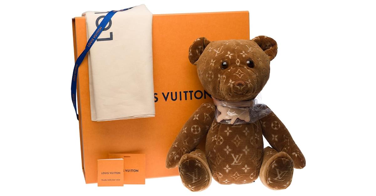 Oso de peluche Louis Vuitton Porto Cle M00342 nuevo sin usar raro