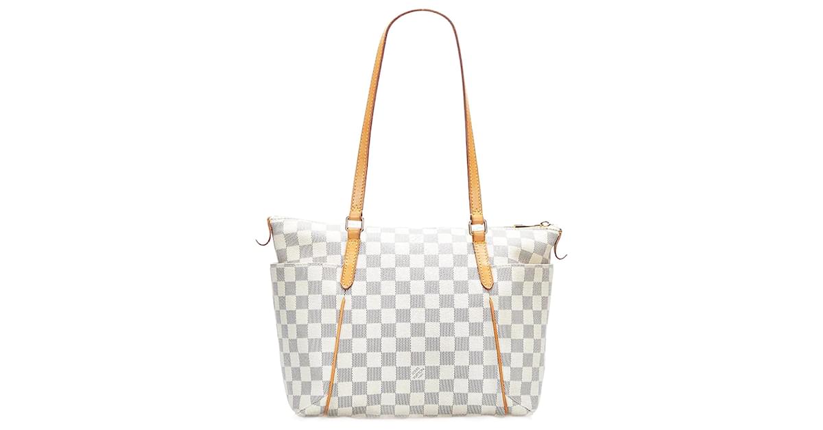 Louis Vuitton Damier Azur Totally PM N51261 White Cloth ref.860314