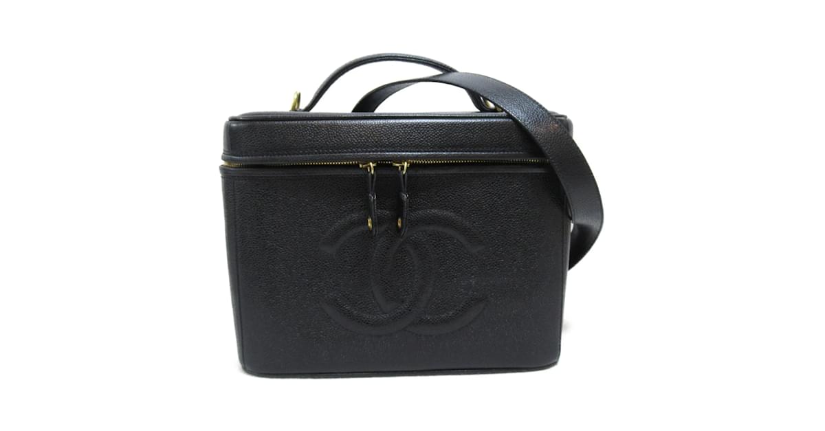 Chanel Black Caviar Skin Timeless Vanity Handbag 7709858 Auction