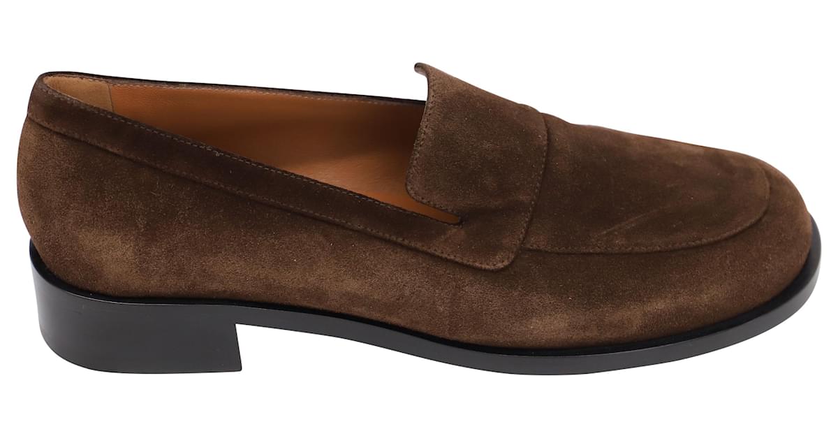 The Row Garcon Loafer in Brown Calfskin Suede ref.861736