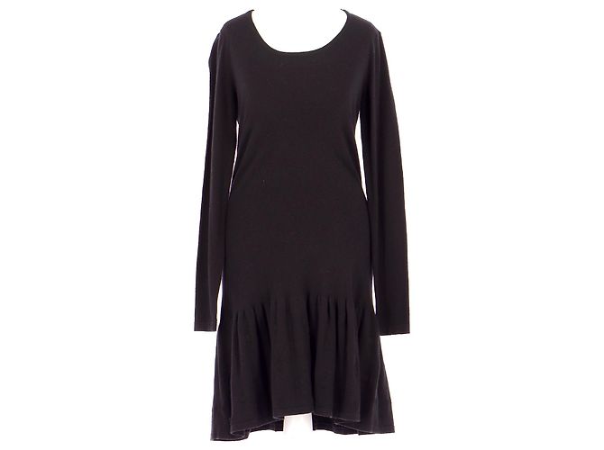 Robe De Soirée Claudie Pierlot Noire - Taille 38, Mini, Bretelles - Occasion Très Bon état