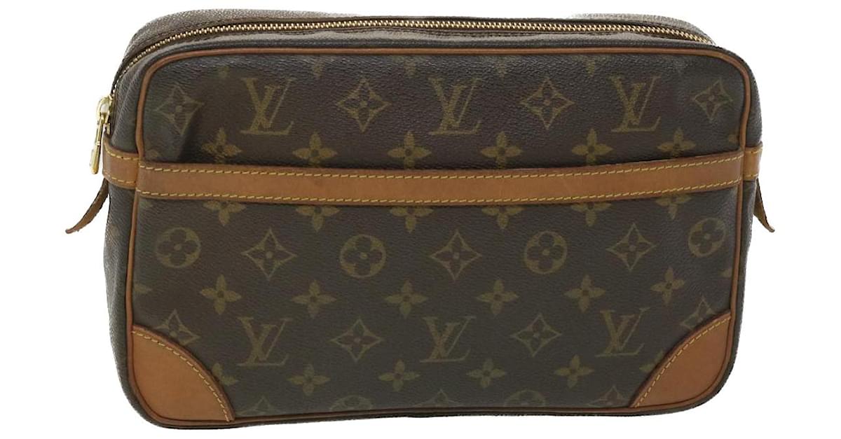 Louis Vuitton Monogram Compiegne 28 Clutch Bag M51845 LV Auth am4396 Cloth  ref.934548 - Joli Closet