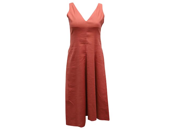 theory red linen dress Linen Mini Dress