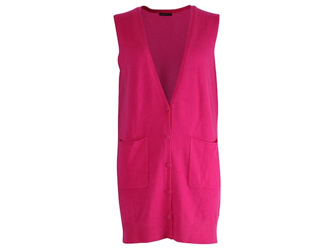 Theory Sleeveless Cardigan in Pink Wool ref.868684 - Joli Closet