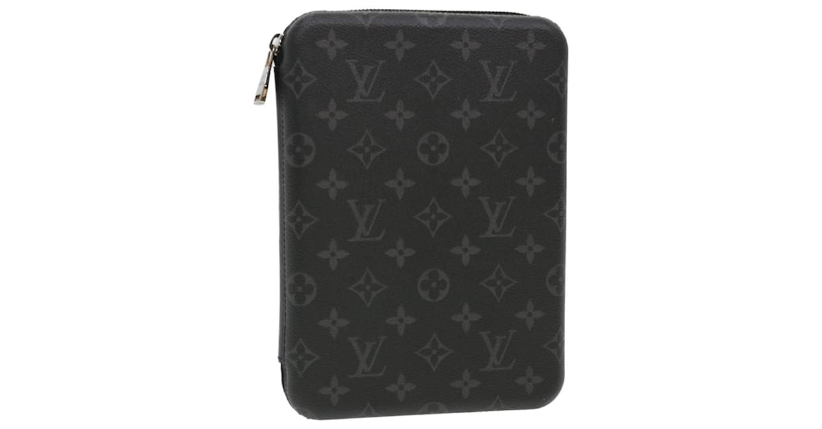 Louis Vuitton Monogram Eclipse iPad Cover M61870 Black Free Shipping