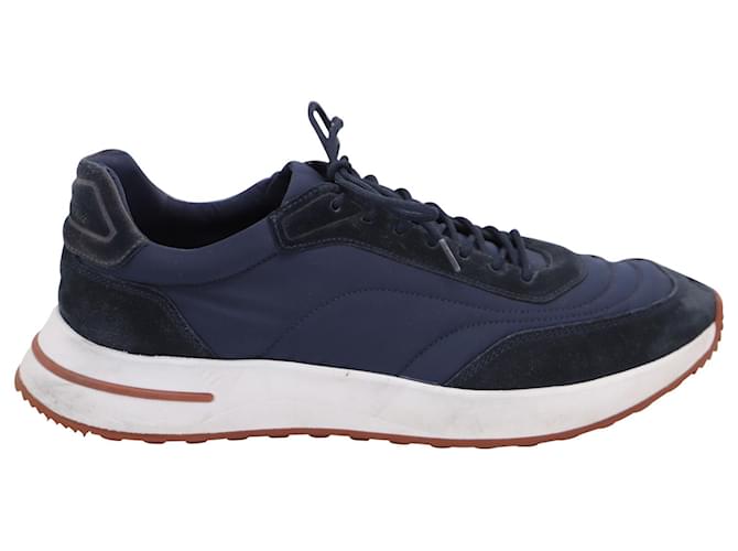 スニーカー Loro Piana Navy Blue Week End Walk Sneakers Week End Walk Sneaker Microfiber - Storm System® Navy Blue