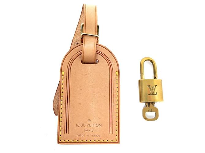 LOUIS VUITTON TAG DOOR ADDRESS PADLOCK BAG KEEPALL ADDRESS HOLDER