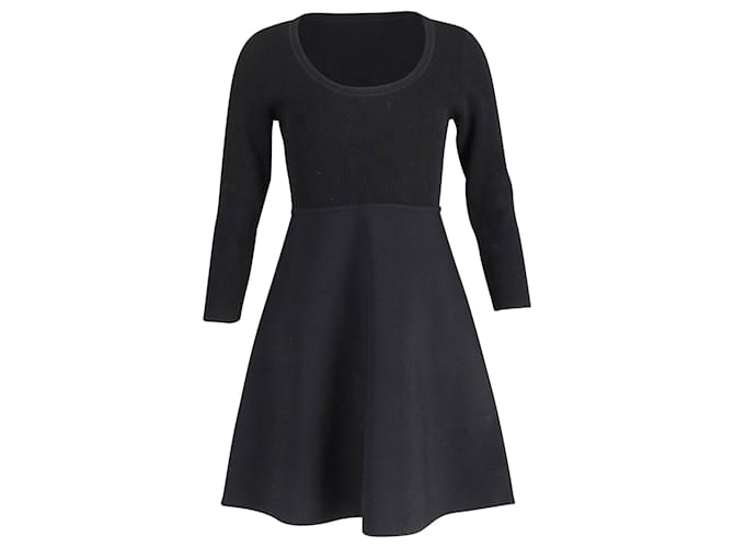 Robe Noire Theory En Maille évasée - Taille S (petite) - Neuve Avec étiquette 365