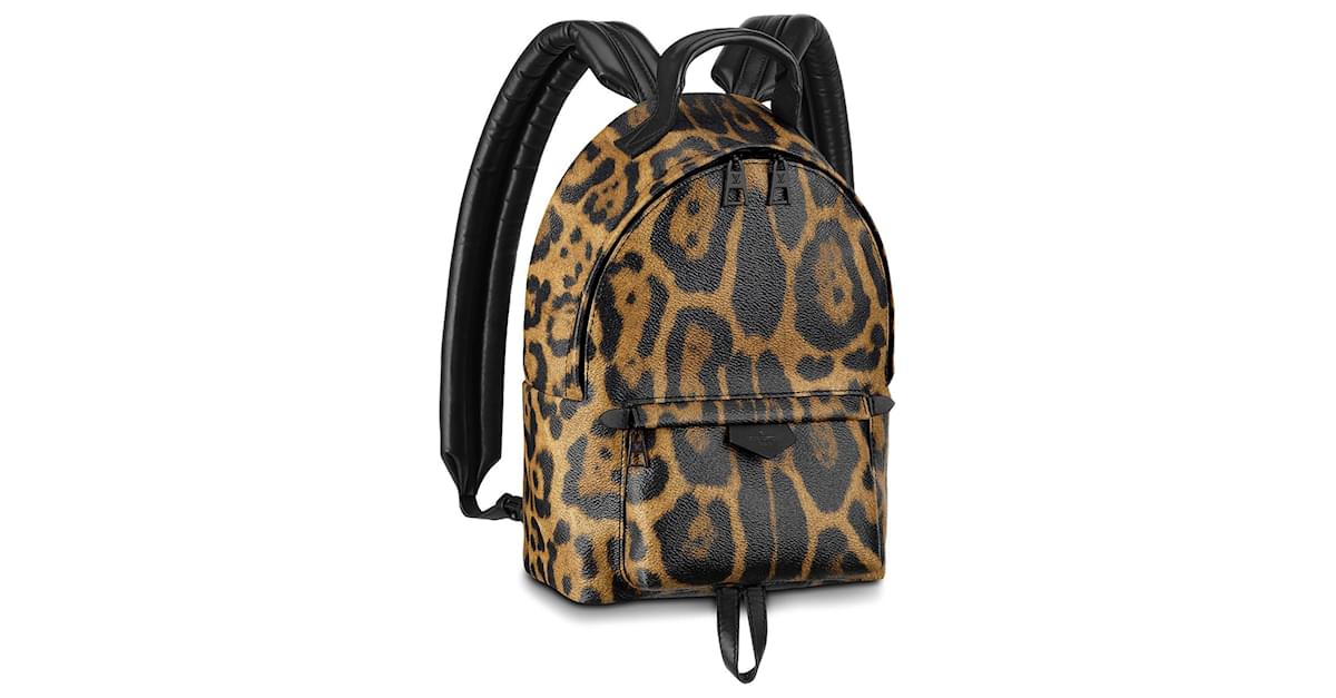 Brown Louis Vuitton Wild Animal Palm Springs PM Backpack