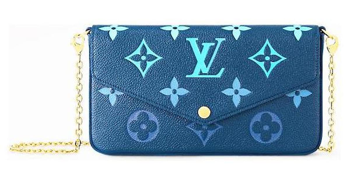 Louis Vuitton Felicie Pochette Gradient Blue in Monogram Empreinte