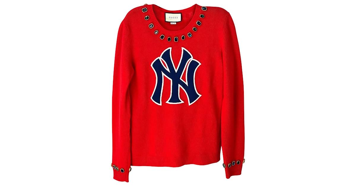 Gucci ny yankees wool sweater Red ref.874523 - Joli Closet