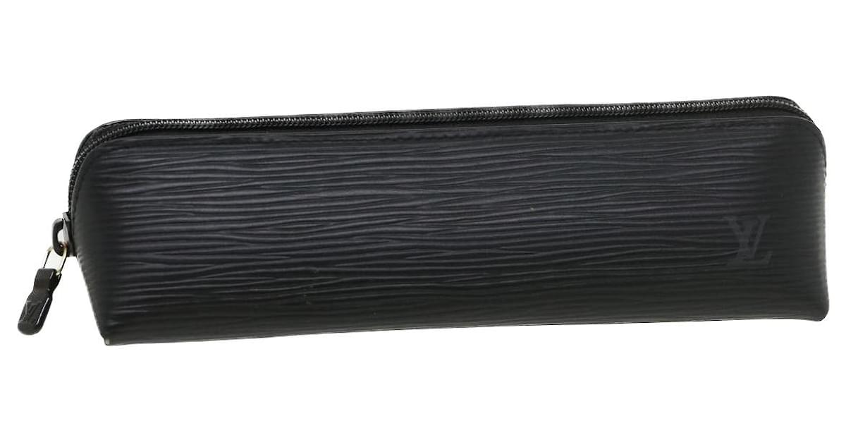 LOUIS VUITTON Epi Trousse Crayons Pen Case Noir M56542 LV Auth bs4679 Black  Leather ref.875312 - Joli Closet