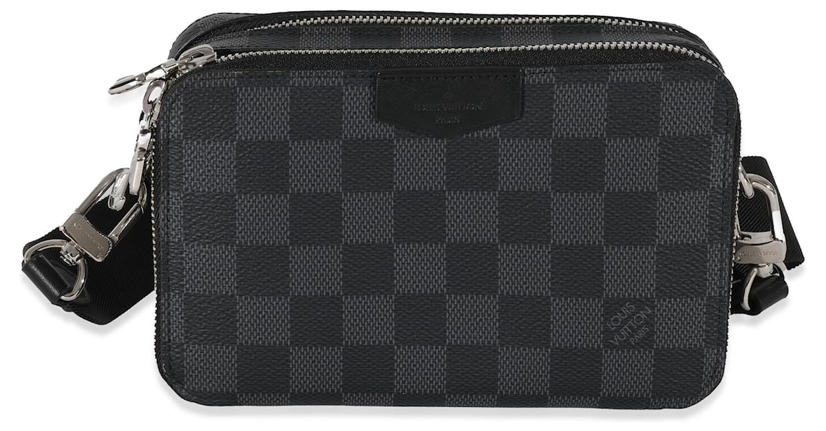 Louis Vuitton Damier Graphite Canvas Alpha Wearable Wallet Black Cloth  ref.875888 - Joli Closet