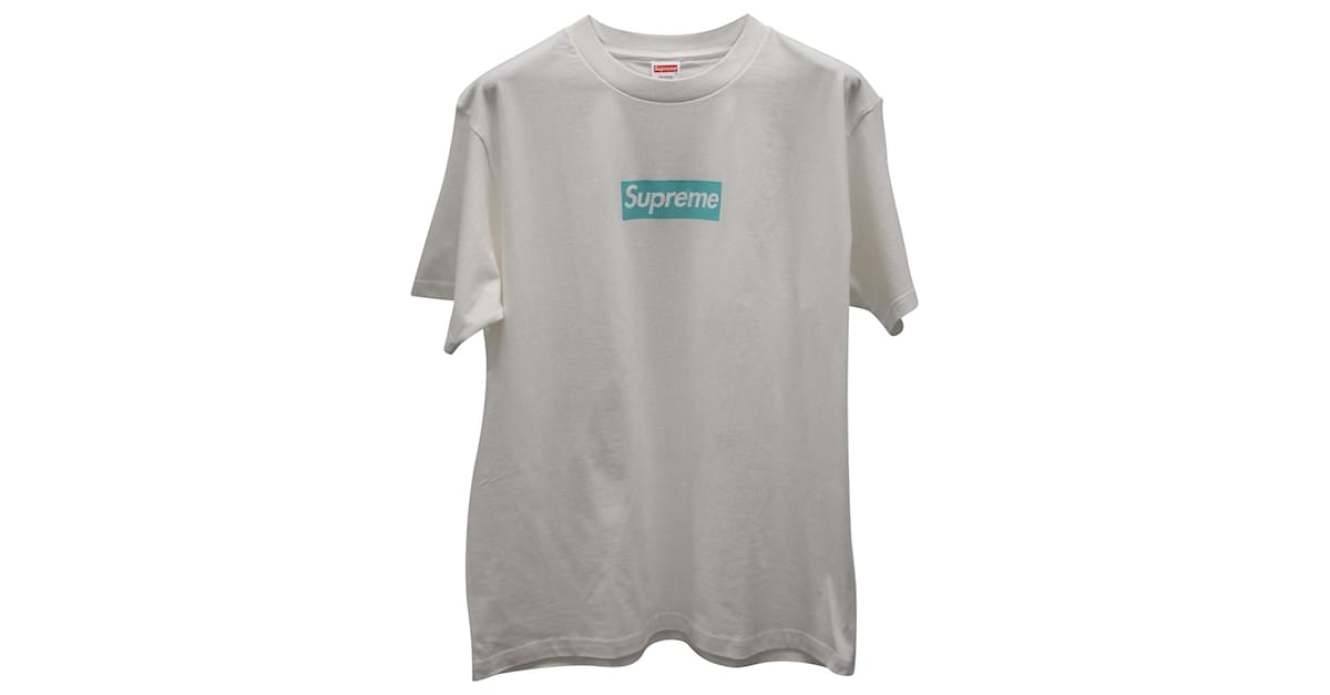 Supreme x Tiffany & Co. Box Logo Tee in White Cotton ref.876527