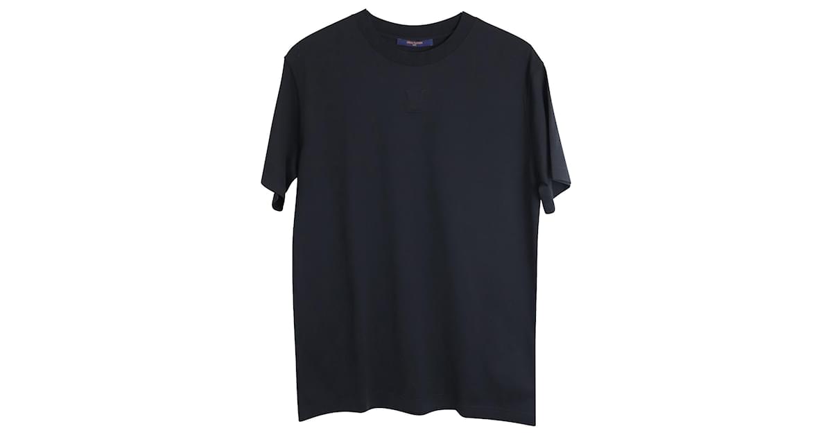 Louis Vuitton LV Embossed T-shirt in Black Cotton ref.876572 - Joli Closet