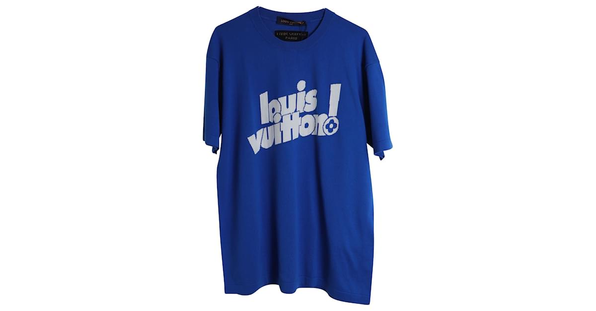 Louis Vuitton Everyday LV Crewneck T-shirt in Blue Cotton ref.876666 - Joli  Closet