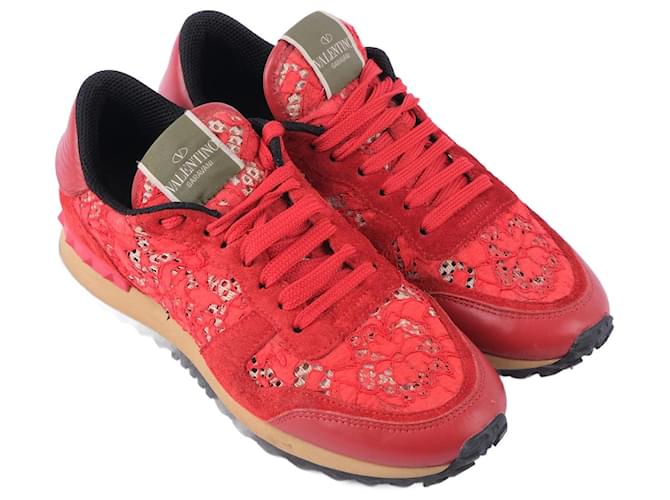 VALENTINO GARAVANI Trainers EU Suede Red Joli Closet