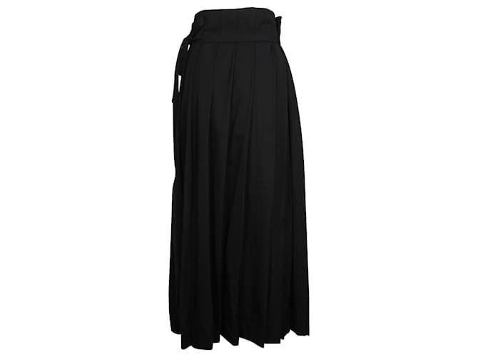 スカート \"Yohji Yamamoto\" Black Wrap Long Skirts Yohji Yamamoto Black Wrap Skirt Yohji Yamamoto