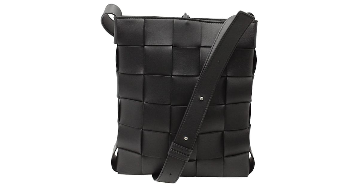 Bottega Veneta Cassette Sling Bag - Black - Man - Buffalo Skin