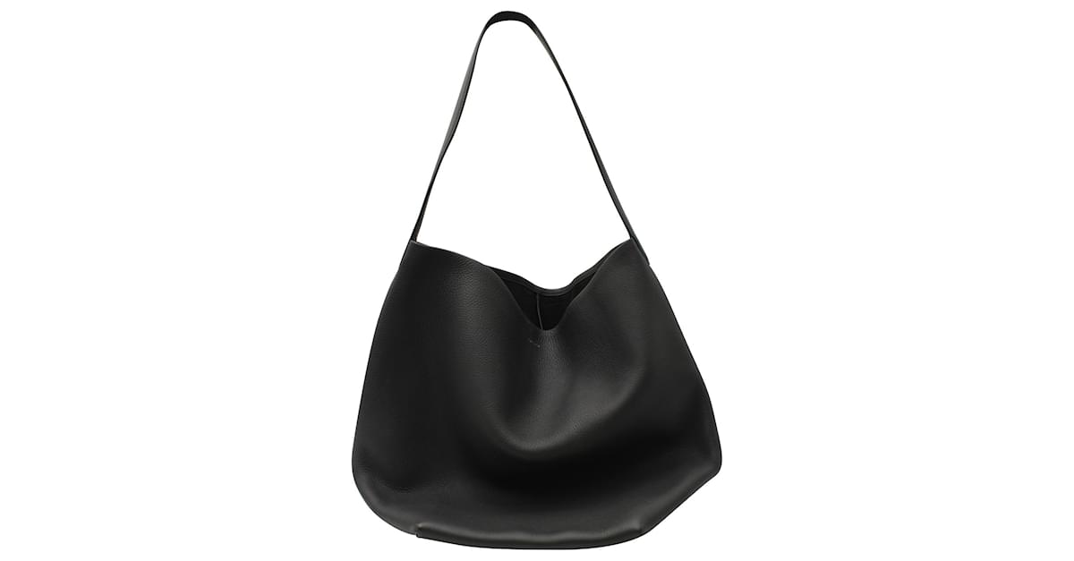 Large N/S Park Tote Bag Black in Leather – The Row