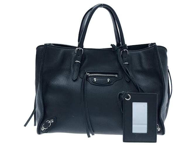 Balenciaga PAPIER A6 ZIP Around Black Leather Joli Closet