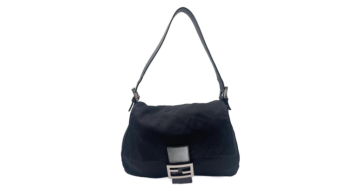 Black Felt Fendi Baguette Mamma ref.882966 - Joli Closet