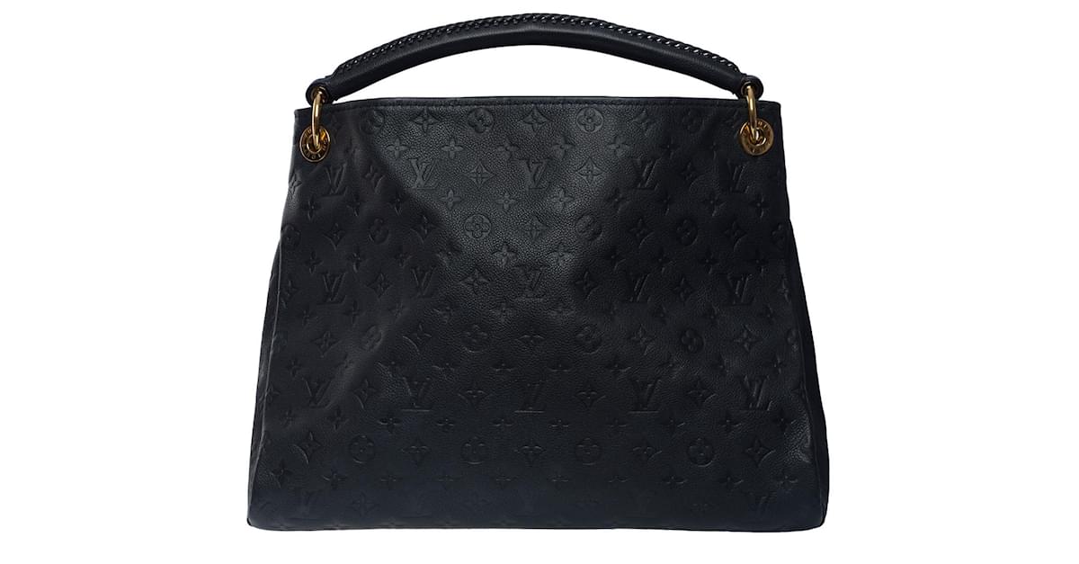 Louis Vuitton artsy handbag in midnight blue embossed