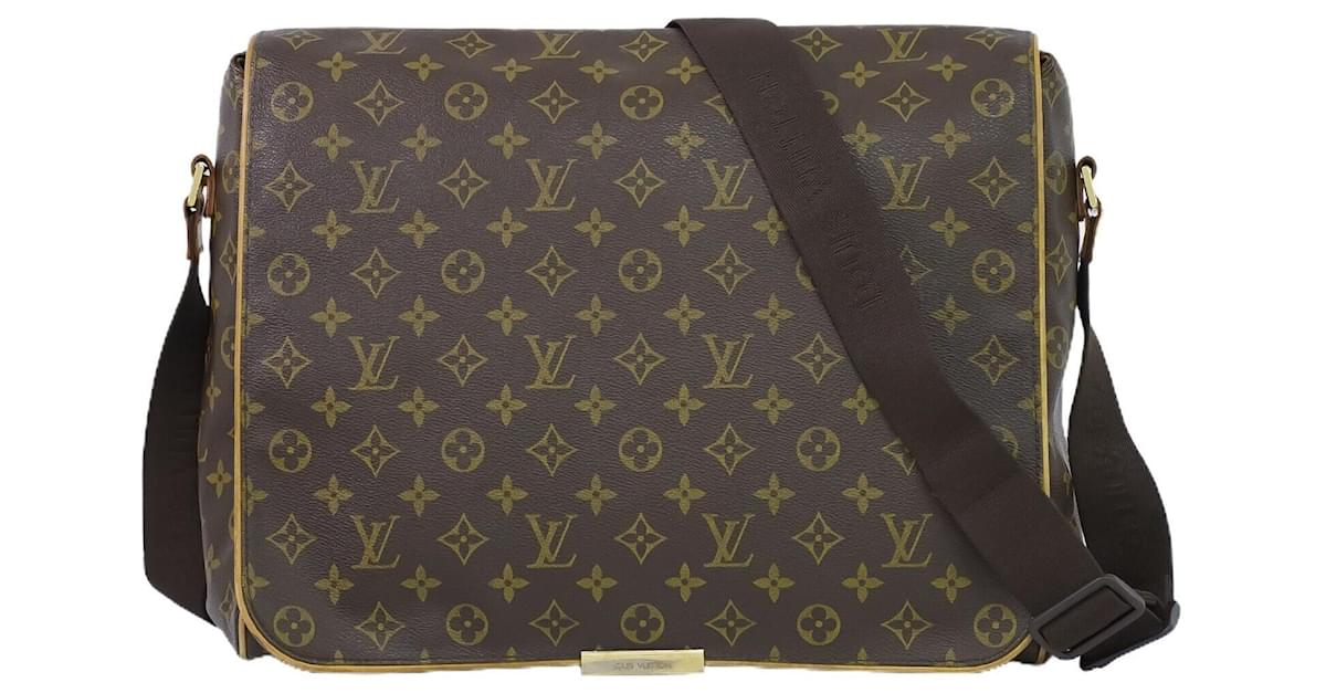 Terre damier geant messenger cloth bag Louis Vuitton Green in