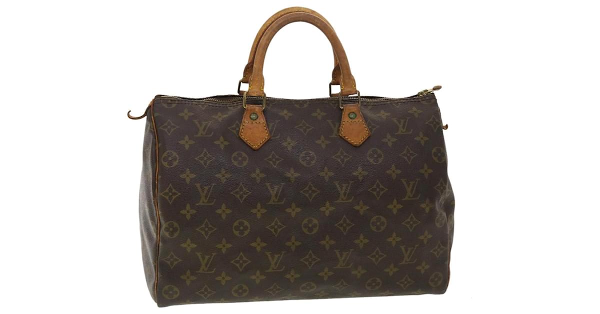 Louis Vuitton Monogram Speedy 35 Hand Bag M41524 LV Auth 39804 Cloth  ref.885072 - Joli Closet