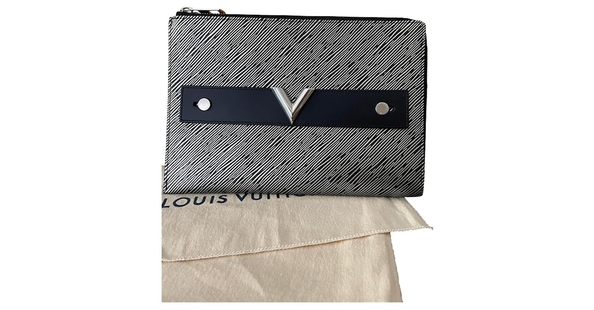 LOUIS VUITTON EPI LEATHER TWIST PINS EMBELLISHED LIMITED EDITION