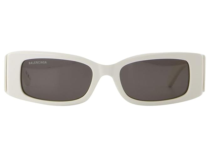 Balenciaga Women Ivory Acetate Sunglasses