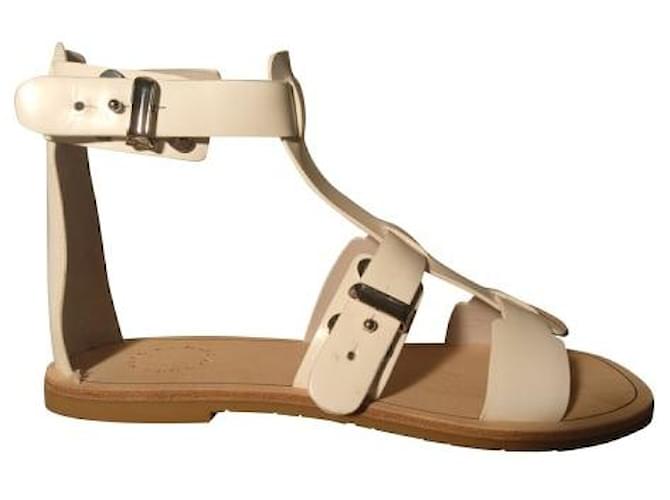 Marc Cain T White Braided Strap Sandals SB SG.12 L02 COL 100 main image 1