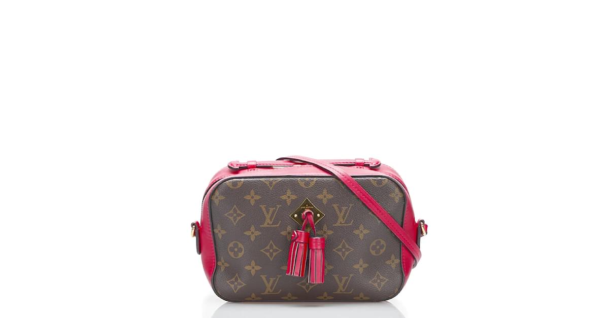 LOUIS VUITTON Monogram Saintonge Shoulder Bag Red M43556 LV Auth 38215