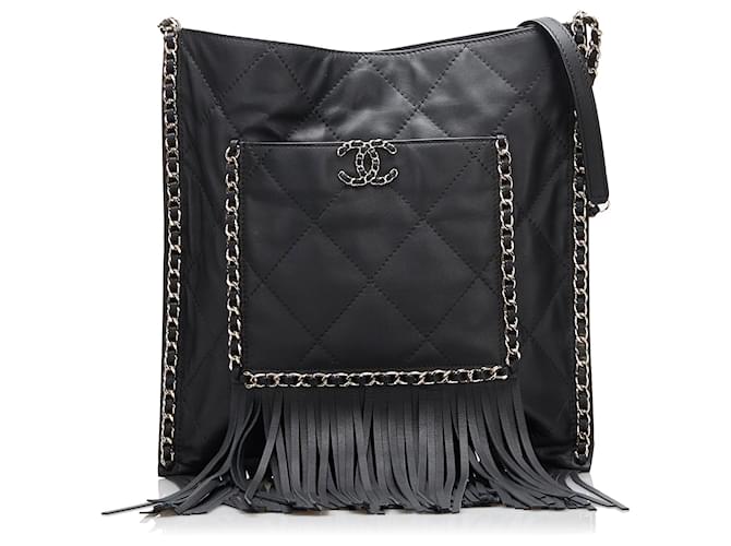 Chanel Black Fringe Mini Bag main image 1