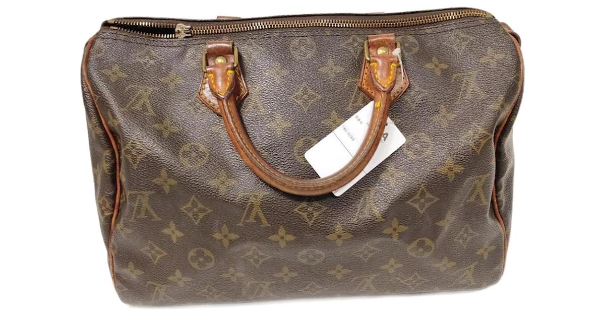 Louis Vuitton Speedy 30 Monogram-VI0992 Brown Leather ref.998780