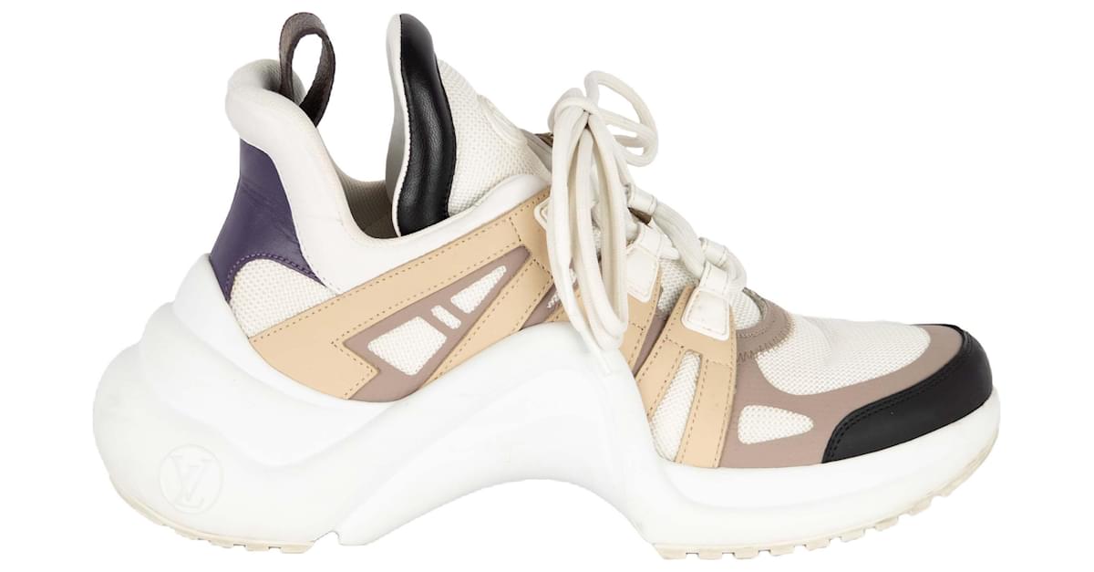Louis Vuitton Multicolor Nylon and Leather Archlight Sneakers