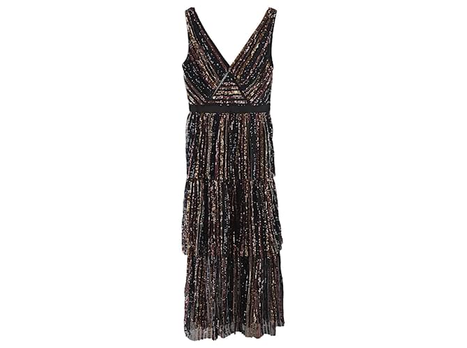 amur pia pleated midi dress Beckett Midi Pleated Dress Miami Sky Botanical / 4
