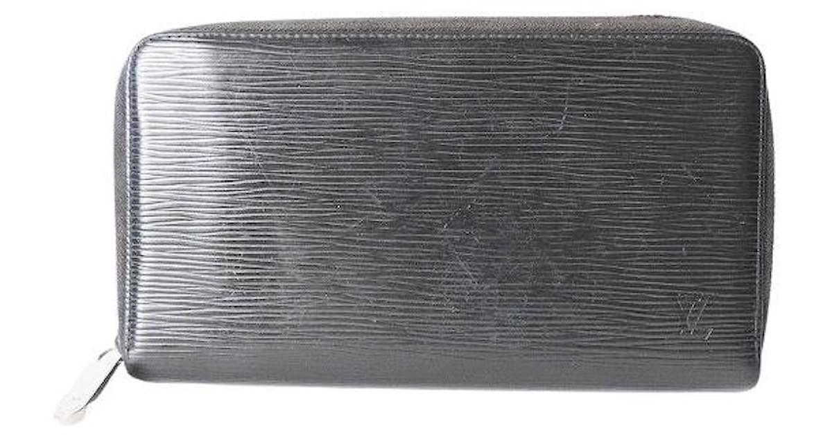 Louis Vuitton Black Electric EPI Leather Zippy Organizer Wallet